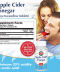 KAL Apple Cider Vinegar Capsules, 500 mg, 120 Count