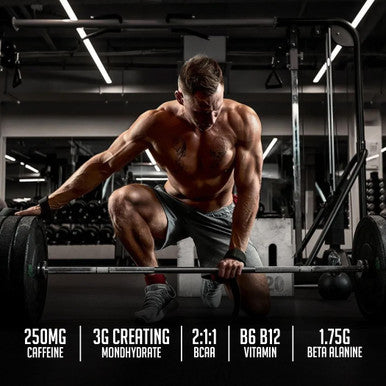 OMNIA Power Pre Workout Powder - Energy Drink with Creatine Monohydrate, Beta Alanine, Caffeine and Citrulline, Physical Performance for Gym or Sports, 40 Servings - Tropical Punch Surge