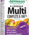 Jamieson 100% Complete Chewable Multivitamin For Adults Citrus Twist Multi 60 Chewable Tablets