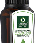 Clover Leaf Essential Oil USDA, OneCert, Certified Organic, 100% Pure, Undiluted, Therapeutic Grade, Excellent for Aromatherapy, 1/3 fl. Oz / 10 ml Organic Harvest