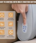 Back Massager Pillow With Heat And Deep Tissue Kneading For Body Pain Relief, Which Can Relax Waist, Shoulder And Foot, Easily Relieve Pressure At Home