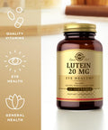 Solgar Lutein 20 Mg - 60 Softgels Pack Of 2 - Eye Health - Gluten Free Dairy Free - 120 Total Servings