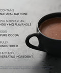 Blueprint Bryan Johnson Non Dairy Cocoa Powder - 7.5% Flavanols, 100% Pure Cocoa, Low Fat Unsweetened Cocoa, Undutched, Keto Friendly, Great for Baking & Cooking, Tested for Heavy Metals (12 Ounces)