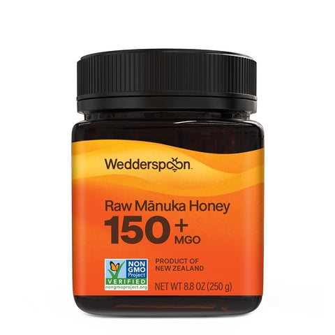Wedderspoon Raw Manuka Honey 150+ MGO, 12 Oz, Squeeze Bottle, Unpasteurized New Zealand Honey, Non-GMO, BPA-Free Jar, Superfood & Natural Wellness Support