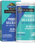 Garden of Life Dr Formulated Once Daily 3-In-1 Complete Prebiotics Postbiotics & Probiotics For Women And Men - Pre + Pro + Postbiotic Supplement For Gas & Bloating - 50 Billion Cfu 30 Day Supply