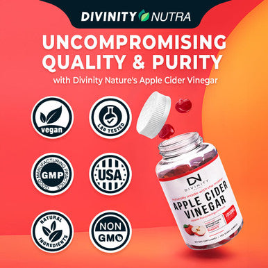 Apple Cider Vinegar Gummies with Mother - Cleanse & Detox ACV Gummies for Weight Loss Gut Health Metabolism Support - ACV with Mother with B12 Vitamin B6 & Pomegranate & Beet Root 100 Ct