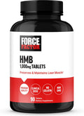 Force Factor HMB Supplement to Preserve Lean Muscle Support Workout Recovery and Prevent Muscle Protein Breakdown Clinical Dose Premium Quality Non-GMO 90 Tablets