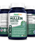 NusaPure Mullein Leaf Capsules 5000mg | 150 Veggie Caps mg | Bioperine
