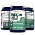 NusaPure Mullein Leaf Capsules 5000mg | 150 Veggie Caps mg | Bioperine