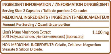 Lion s Mane Mushroom Extract - 30% Polysaccharides with Immunomodulating Properties. Provides Antioxidants. Protects cells against free radicals. 150 Capsules.