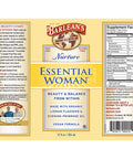 Barleans Essential Woman Oil Blend from Flaxseed Oil with Omega 3 6 9 and GLA Vegan All Natural Flavor NonGMO Gluten Free 12Ounce