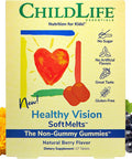 CHILDLIFE ESSENTIALS Healthy Vision SoftMelts - for Infants, Babies, Kids, Toddlers, Children, and Teenagers - Natural Berry Flavor - 27 Tablets