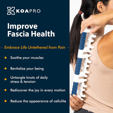 Koapro Facia Blaster Tool For Cellulite - Large Full Body Neck Massager Pain Relief, Deep Tissue Muscle Massage For Back, Legs, Trigger Point Tool - Myofascial & Fascia Release Tools Alleviate Tension