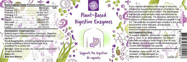 PlantBased Digestive Enzymes by Kala Health Plant Based highActivity enzymes from Fermentation Stable enzymes That Resist Stomach Acid for Optimal Intake optimizes The Breakdown of Food 60