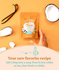 Four Sigmatic Think Vanilla Coconut Coffee Creamer By | Organic Coffee Creamer With Lion S Mane And L-Theanine | Powdered Coconut Creamer | Non Dairy Creamer Powder | 4.23 Oz