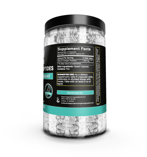 Pure Original Ingredients Collagen Peptides (730 Capsules) No Magnesium Or Rice Fillers Always Pure Lab Verified