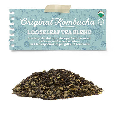Fermentaholics Usda Organic Kombucha Tea Blend 8 Oz | Makes 22 Gallons | her | Organic Black And Green Tea Blend | Loose Leaf
