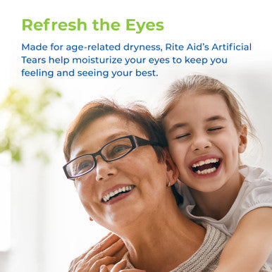 Rite Aid Tears, Polyethylene Glycol Lubricant Eye Drops - 1 oz | Eye Lubricant Drops for Dry Eyes | Dry Eye Formula | Eye Care for Age-Related Dry Eyes | Replenishes Tears & Refreshes Eyes