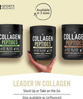 Sports Research Collagen Powder Supplement Vital for Healthy Joints Bones Nails Hydrolyzed Protein Peptides Great Keto Friendly Nutrition for Men Women Mix in Drinks Vanilla 16.9 Oz