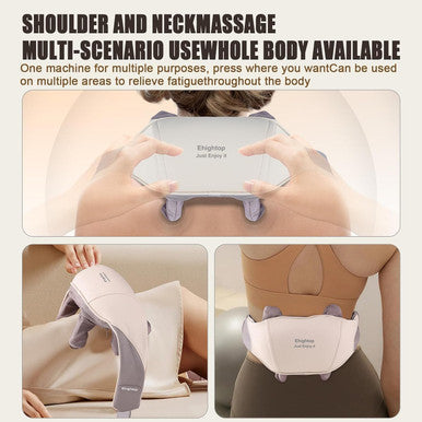 Fsa Hsa Eligible Neck Massager, Portable Neck Massager For Pain Relief - Neck, Shoulder, Back Heated Massager - Deep Tissue Massage For Muscles With Shiatsu Heat For Back Pain, Stress