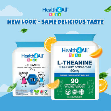 Health4All Kids L-Theanine 50mg 90 Chewable Tablets