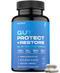 Nootrix Gut Protect + Restore | Probiotics W/Digestive Enzymes For Colon Cleanse & Bloating Relief | Gut Health Supplement With Postbiotics & Prebiotics | Gut Cleanse For Women & Men | 90 Vegan Capsules