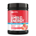 Optimum Nutrition Essential Amin.O Energy & Electrolytes - Energy Focus & Post-Workout Muscle Recovery - Strawberry Pre-Workout Electrolyte Powder Drink - Strawberry Burst 1.51 Lb (72 Servings)