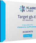 Mood Probiotic Powder - Klaire Labs Target gb-X with Bifidobacterium & Lactobacillus, Clinically Demonstrated to Promote Positive Mood, Shelf-Stable & Hypoallergenic for Men & Women (30 Packets)