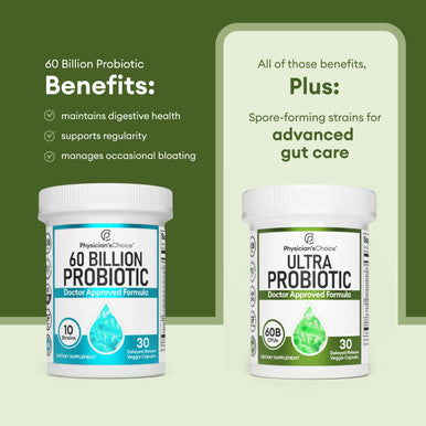 Ultra Probiotic - 60B Sbo Probiotic - 6 Strains - Soil Based - Advanced Probiotic Users - Probiotics For Women & Men - Digestive