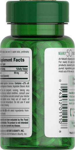 Natures Bounty Potassium Dietary Supplement 99 Mg 100 Caplets