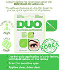 DUO BrushOn Lash Adhesive with Vitamins A C E Clear 0.18 oz 1Pack