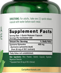 Carlyle Gymnema Sylvestre Capsules 200 Count Non-Gmo And Gluten Free