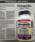 Webber Naturals Ashwagandha 3600 mg 120 Vegetarian Capsules