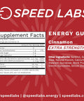 Speed Labs Cinnamon Extra Strength Caffeine Chewing Gum 50Mg Caffeine, Taurine, & B Vitamins Per Piece, 48 Pieces (6 Packs Of 8 Pieces) Sugar Free, Zero Calorie, No Aspartame, Gluten Free