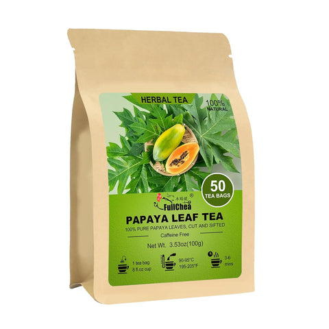 FullChea - White Mulberry Leaf Tea, 40 Teabags Ã¢â‚¬â€œ 100% Pure Dried Mulberry Tea Ã¢â‚¬â€œ Slightly Sweet & Refreshing - Non-GMO - Caffeine-Free - Support Wellness & Improve Digestion