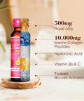 AFC Japan Tsubaki Ageless Beauty Collagen Drink 3 Boxes + Collagen White Beauty, Marine Collagen Peptide, Royal Jelly, Hyaluronic , Glutathione, for Skin Revitalization, Firmness & Whitening