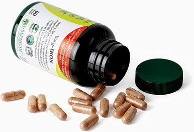 Greeniche VEG-IRON 60 Capsule High Absorption Iron Supplement For Women & Men