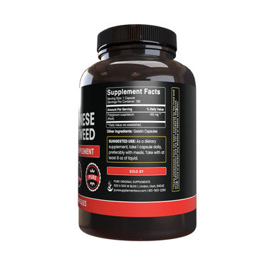 PURE ORIGINAL INGREDIENTS Japanese Knotweed, (365 Capsules) No Magnesium Or Rice Fillers, Always Pure, Lab Verified