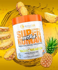 ALPHA LION Superhuman Intra Workout Powder for Men & Women, Amino Acids Drink, Muscle Recovery Supplement, BCAA Powder, Electrolytes & Hydration Mix (42 Servings, Tropical Pineapple Juice Flavor)