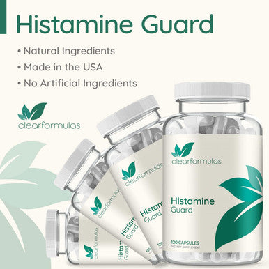 Histamine Guard Immune Support Supplement - Herbal Sinus Respiratory And Immunity Support Histamine Blocker With Stinging Nettle Vitamin C Bromelain And Quercetin Complex - Non-Drowsy (120 Capsules)