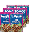 SOMOS Variety Simmer Sauce - 1 Taco Pouch + 1 Pastor Pouch + 1 Fajita Pouchs - Gluten Free - Plant Based - Non-GMO - All Natural - Perfect for Steak, Chicken, & More - 8oz (3 Pack)