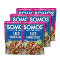 SOMOS Variety Simmer Sauce - 1 Taco Pouch + 1 Pastor Pouch + 1 Fajita Pouchs - Gluten Free - Plant Based - Non-GMO - All Natural - Perfect for Steak, Chicken, & More - 8oz (3 Pack)