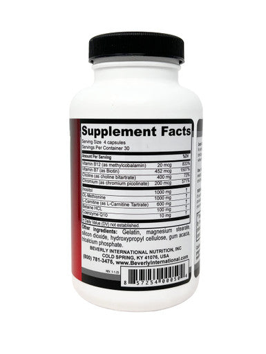 Beverly International Lean Out 120 caps. Fat Burner with Metabolic Support. Lipotropics Choline Carnitine Chromium. Stimulant-Free Belly Fat Burner. Get Leaner. Use AM and PM Stackable Diet Pills.