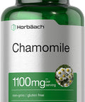 Chamomile Flower 1100mg 200 Capsules Non GMO Gluten Free Supplement by Horbaach