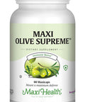 Maxi Health Olive Supreme - Olive Leaf Extract Supplement- Immune Booster - 60 Capsules - Kosher