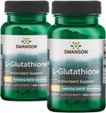 Swanson Amino Acid L-Glutathione 100 Milligrams 200 Capsules 2 Bottles