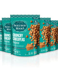 Saffron Road Roasted and Crunchy Sea Salt Chickpeas High Protein Snacks Glutenfree Vegan High Fiber Snacks Halal and Kosher 5.4oz Pouch Pack of 6