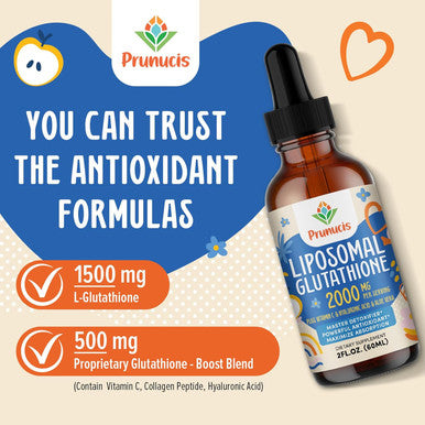 2000Mg Liposomal Glutathione Liquid, 98% Absorption, Glutathione Liquid Supplement, Active Form L- Glutathione, Powerful Antioxidant Non-Gmo For Immune System, Aging Defense, Detox, 2 Fl.Oz