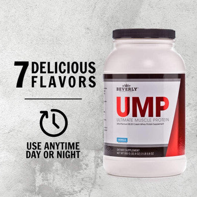 Beverly International UMP Protein Powder Vanilla Unique Whey Casein Ratio Builds Lean Muscle Easy to Digest No Bloat (32.8 oz) 2lb .8 oz