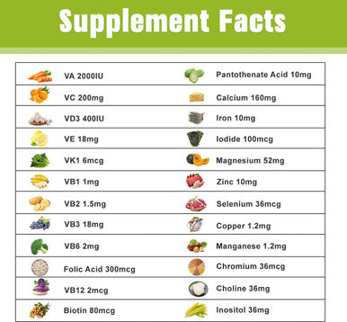 Adult Multivitamin/Multimineral For Immune Health, Dietary Supplement For Energy, Brain, Eye Health With Vitamin A, C, D3, E, Calcium & More, Gluten Free, 75-Days Supply, 150 Tablets